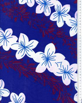 Polynesian fabric TAURA Blue - Tissushop